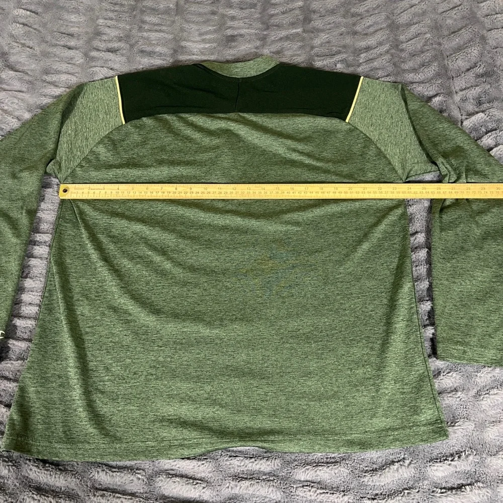 Champion Colorado State Rams 1/4‎ Zip Pullover Mens XL Green Heathered AP369